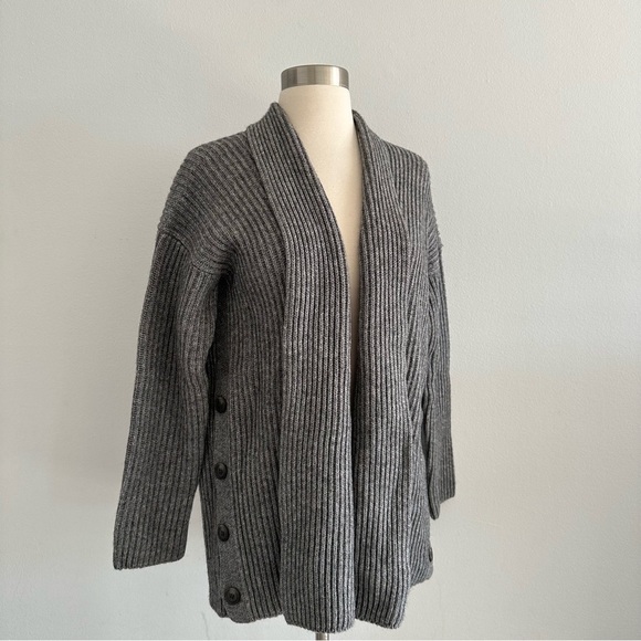 Vince Wool+ Yak Yak Knit Grey Cardigan Sweater M - Picture 1 of 10